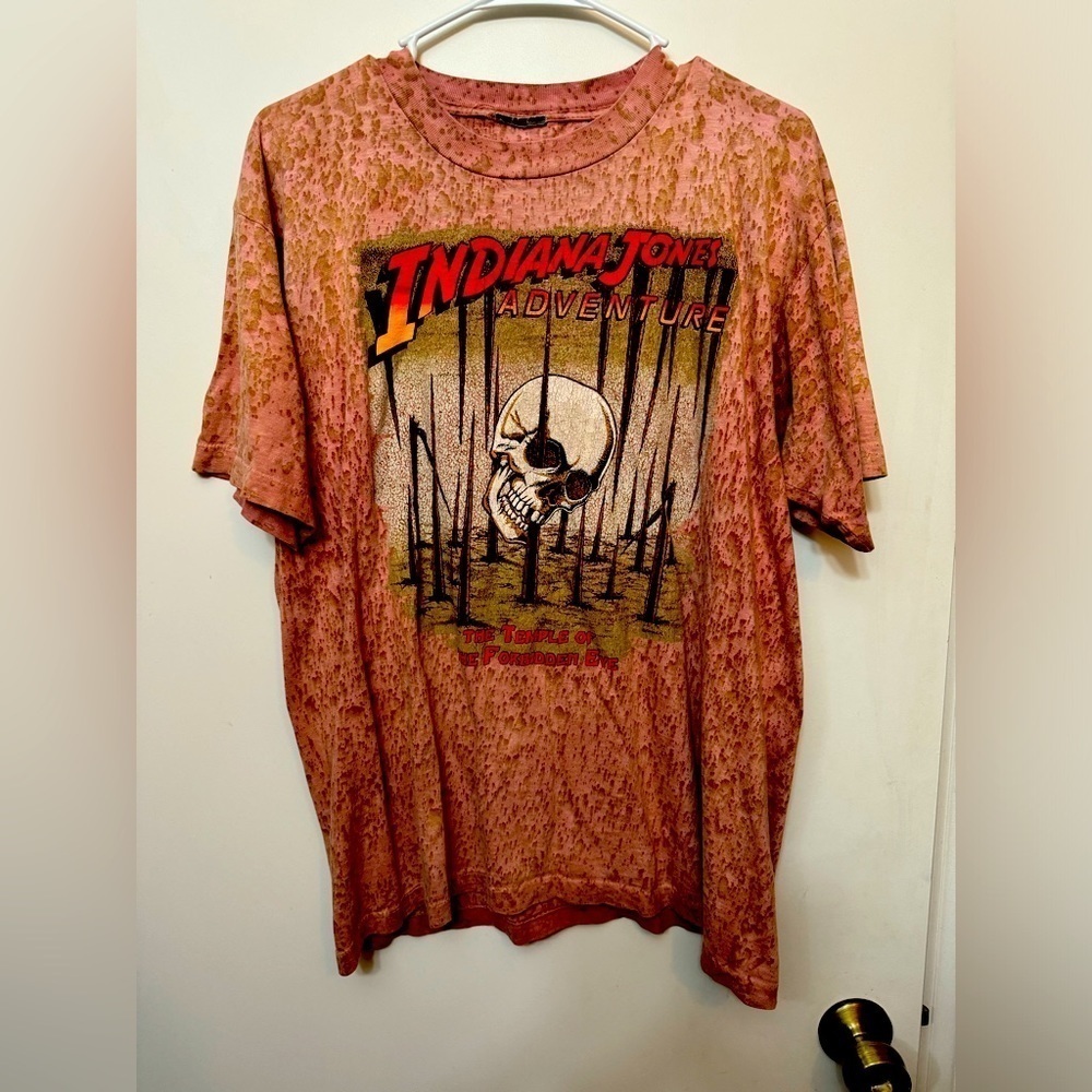 Indiana Jones Adventure Temple Of The Forbidden Eye Disneyland T Shirt SizeLarge